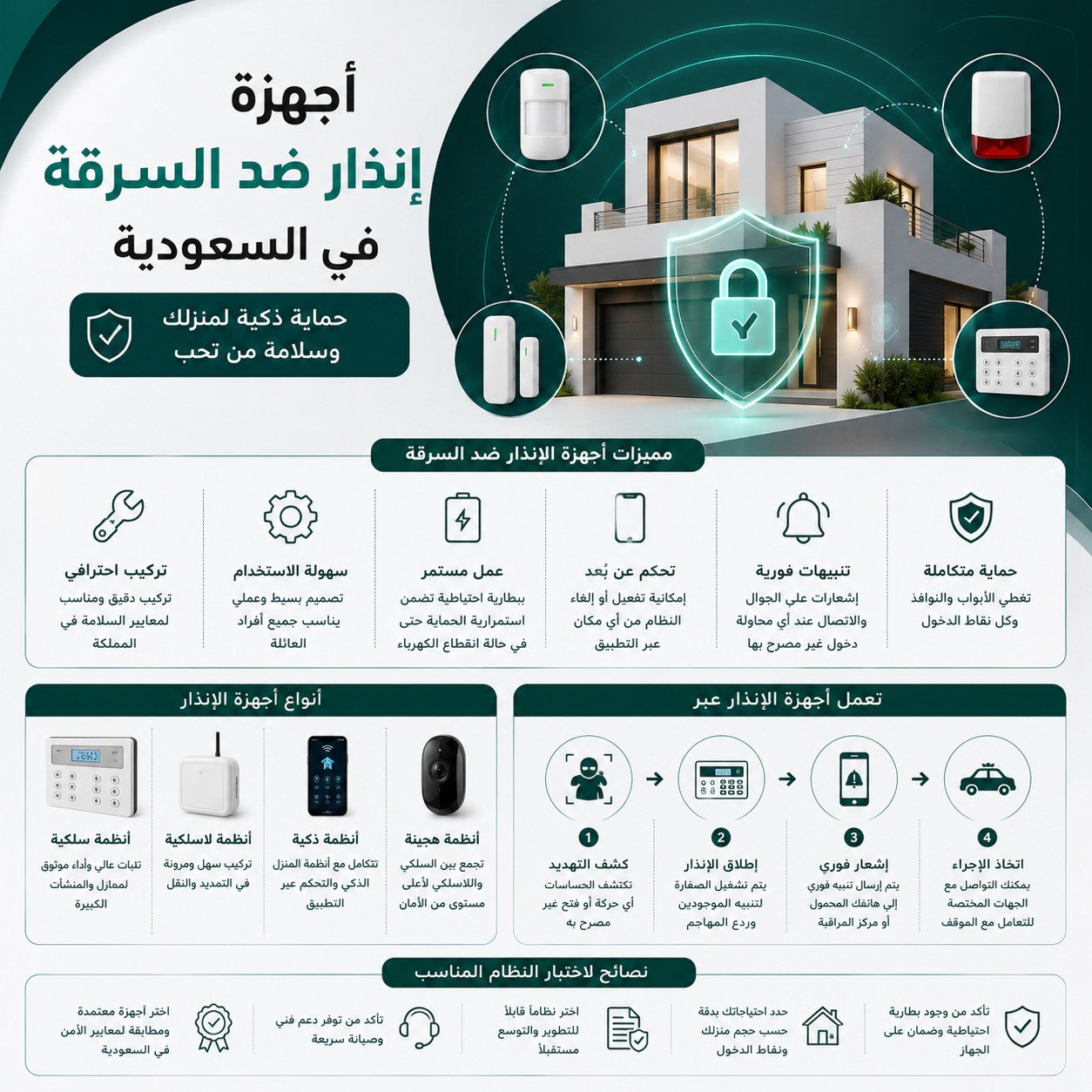 أجهزة إنذار ضد السرقة في السعودية