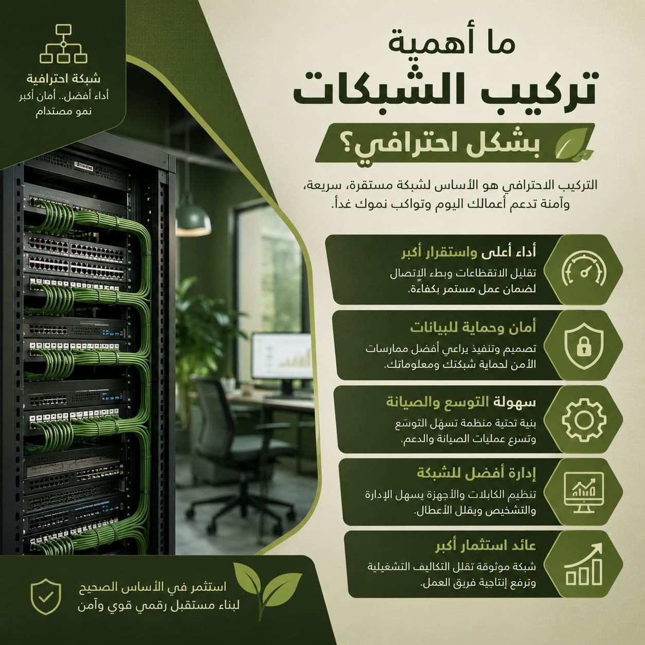 ما أهمية تركيب الشبكات بشكل احترافي