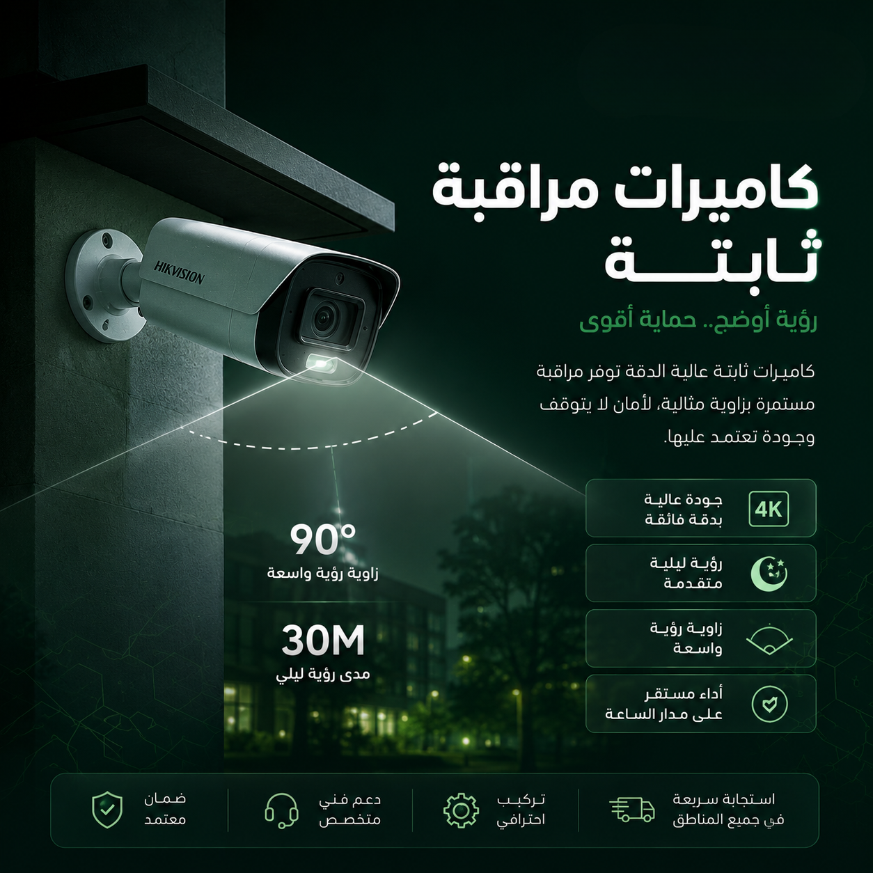 كاميرات مراقبة ثابتة