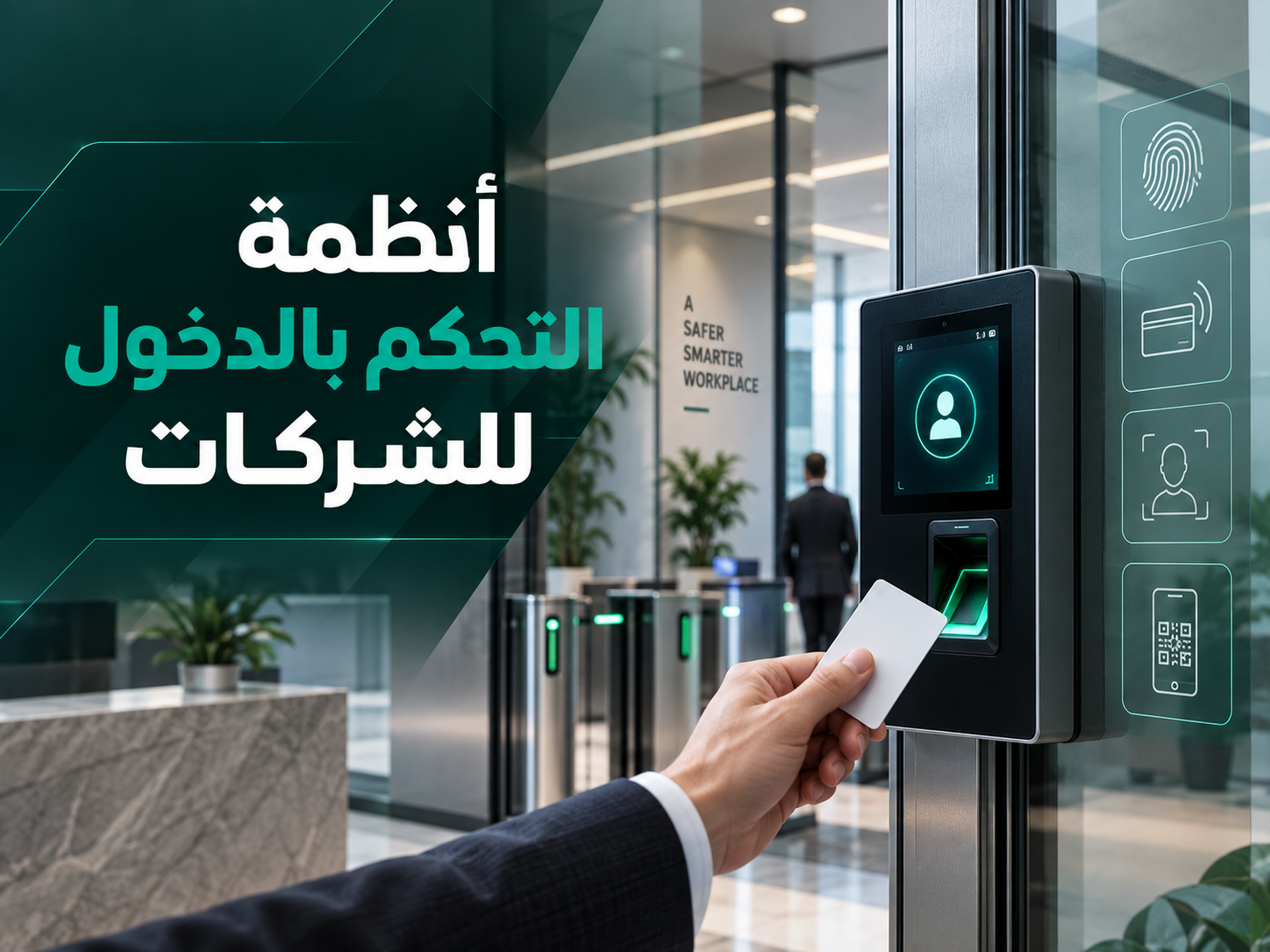 أنظمة التحكم بالدخول للشركات: أمان ذكي وإدارة أكثر دقة