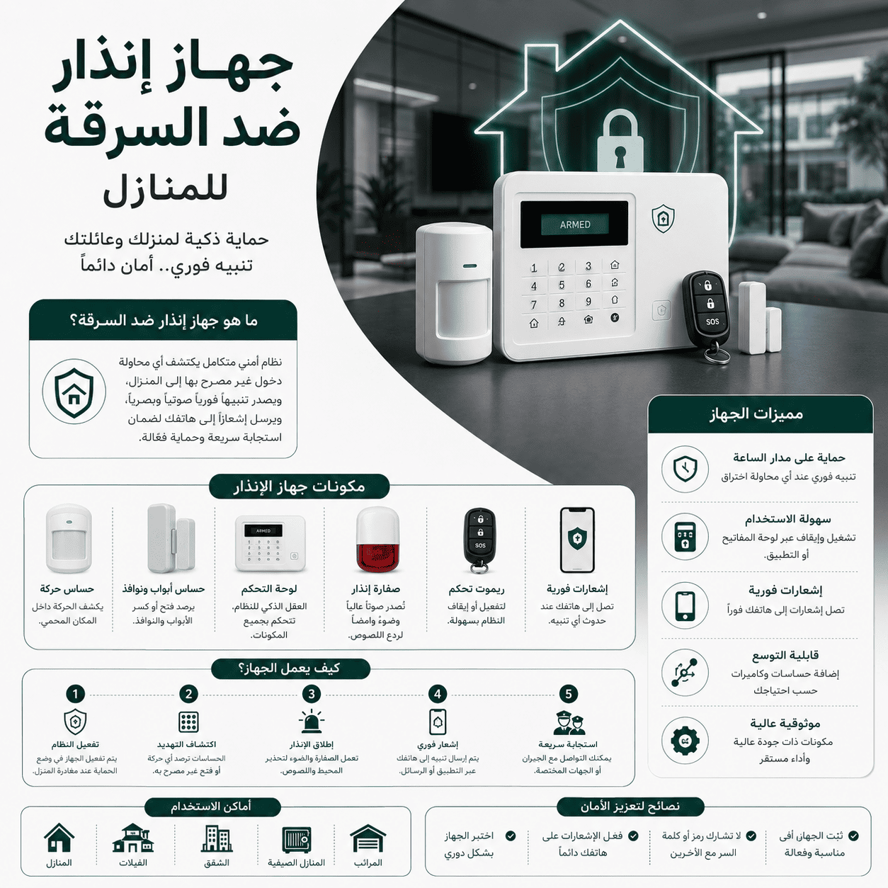 جهاز انذار ضد السرقة للمنازل
