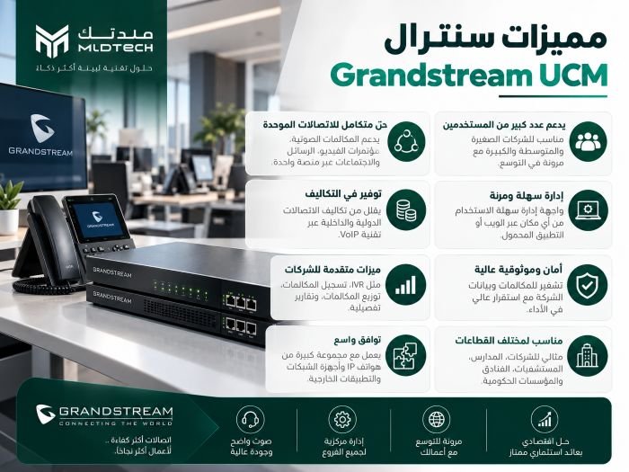 مميزات سنترال Grandstream UCM